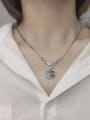 thumb Vintage Sterling Silver With Antique Silver Plated Vintage Stars Moonr Necklaces 1