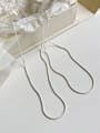 thumb 925 Sterling Silver  Minimalist Round Snake Chain Necklace 0