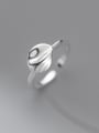 thumb 925 Sterling Silver Smooth  Geometric Minimalist Band Ring 0
