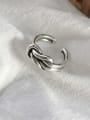thumb 925 Sterling Silver knot Vintage Free Size Band Ring 0