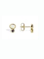 thumb Brass Opal Geometric Cute Stud Earring 0