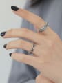 thumb 925 Sterling Silver Star Vintage Free Size Band Ring 4