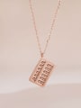 thumb Stainless steel Geometric Hip Hop Necklace 2