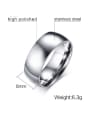 thumb Stainless steel Smooth Round Minimalist Band Ring 3