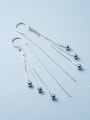 thumb 925 Sterling Silver Tassel Minimalist Threader Earring 0