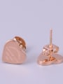 thumb Titanium heart-shaped Letter Minimalist Stud Earring 2