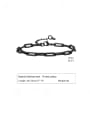 thumb Stainless steel Geometric  Chain Hip Hop Link Bracelet 2