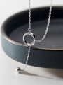 thumb 925 Sterling Silver Hollow Round Minimalist Tassel  Necklace 3