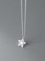 thumb 925 Sterling Silver Snowflake Minimalist Necklace 0
