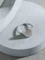 thumb 925 Sterling Silver Geometric Minimalist Ring 1