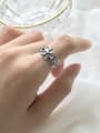 thumb 925 Sterling Silver  Little Flower Retro  Free Size Ring 1