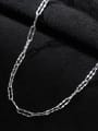 thumb 925 Sterling Silver Hollow  Geometric Minimalist Necklace 3