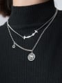 thumb 925 Sterling Silver Smiley Minimalist Necklace 1