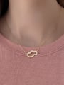 thumb 925 Sterling Silver Cubic Zirconia  Cloud Minimalist Necklace 1