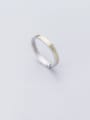 thumb 925 Sterling Silver  Minimalist  Round  Free Size Ring 1