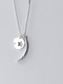 thumb 925 Sterling Silver Star Moon  Minimalist Pendant Necklace 0