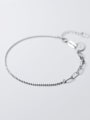 thumb 925 Sterling Silver Vintage  Bead Chain Anklet 1