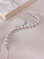 thumb Stainless steel Imitation Pearl Geometric Minimalist Multi Strand Necklace 3