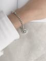 thumb Vintage  Sterling Silver With Antique Silver Plated Vintage Round  Beads Bracelets 1