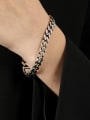 thumb 925 Sterling Silver Geometric Chain Vintage Bracelet 1