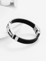 thumb Stainless steel Silicone Heart Minimalist Wristband Bracelet 3