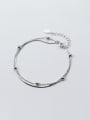 thumb 925 Sterling Silver Bead Minimalist Multi-layer  Link Bracelet 2