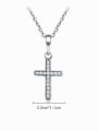 thumb 925 Sterling Silver Cubic Zirconia Geometric Vintage Regligious Necklace 1