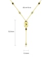 thumb Brass Cubic Zirconia Tassel Vintage Lariat Necklace 4