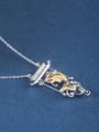 thumb 925 Sterling Silver Fish Vintage Necklace 1
