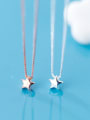 thumb 925 sterling silver simple fashion Pentagram Star Pendant Necklace 2