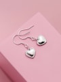thumb 925 Sterling Silver Heart Minimalist Hook Earring 1