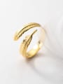 thumb 925 Sterling Silver Wheatear Minimalist Band Ring 0