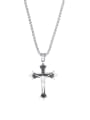 thumb Titanium Steel Cross Vintage Regligious Necklace 0