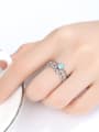 thumb 925 Sterling Silver Irregular Vintage Free SIze Stackable Ring 1