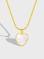 thumb Titanium Steel Shell Heart Minimalist Necklace 0