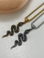 thumb Stainless steel Snake Hip Hop Necklace 1