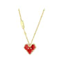 thumb 925 Sterling Silver With  Gold Plated Minimalist Heart Necklaces 0