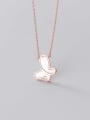 thumb 925 Sterling Silver Shell Butterfly Minimalist Pendant Necklace 3