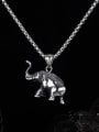 thumb Titanium Steel Elephant Hip Hop Necklace 2