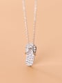 thumb 925 Sterling Silver With Platinum Plated Fashion Irregular Necklaces 2