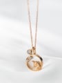 thumb 925 Sterling Silver Shell Round Minimalist penadant Necklace 2