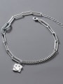 thumb 925 Sterling Silver Geometric Cute  Anklet 0