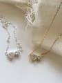 thumb 925 Sterling Silver Cubic Zirconia Geometric Minimalist Necklace 2