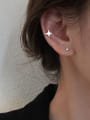 thumb 925 Sterling Silver Star  Clip Earring 4