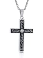 thumb Stainless steel Cross Hip Hop Regligious Necklace 3