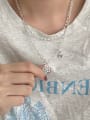 thumb 925 Sterling Silver Geometric Vintage Hollow Chain Necklace 1
