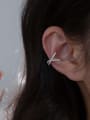 thumb 925 Sterling Silver Cubic Zirconia Bowknot Minimalist Stud Earring 1