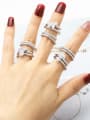 thumb Brass Cubic Zirconia Boy Trend Stackable Ring 1