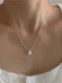 thumb 925 Sterling Silver Cubic Zirconia Water Drop Hip Hop Necklace 0