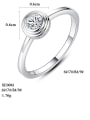 thumb 925 Sterling Minimalist  Silver Cubic Zirconia  Round Band Ring 4